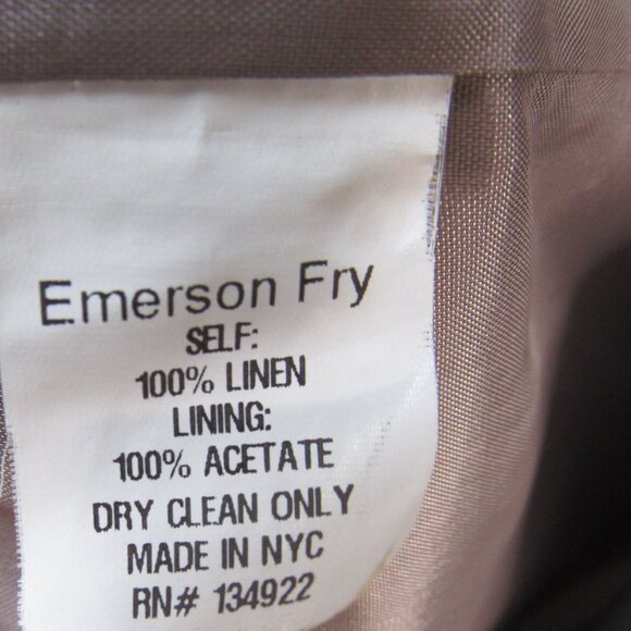 Emerson Fry Fitted Linen Blazer Jacket - Picture 9 of 9